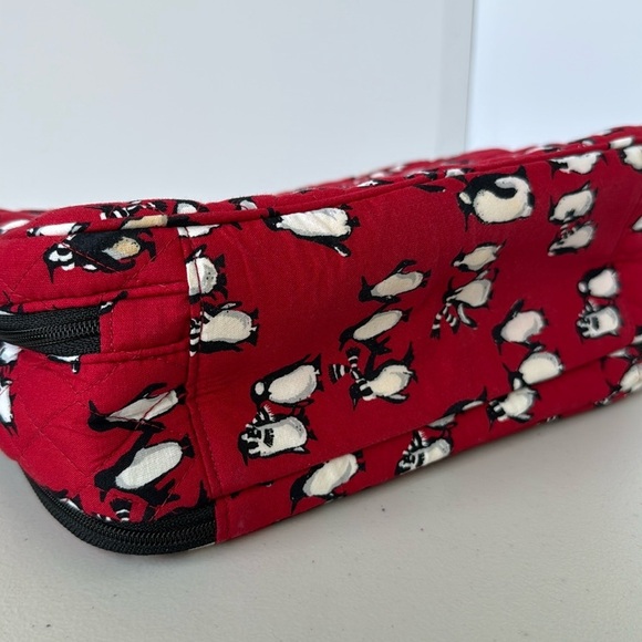 Vera Bradley Playful Penguin Red Cosmetic Case - Picture 16 of 16